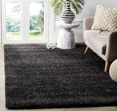 Luxury Charcoal Shaggy Hall Carpet